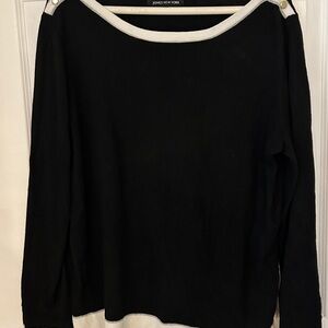 Jones New York Monochrome Knit Top